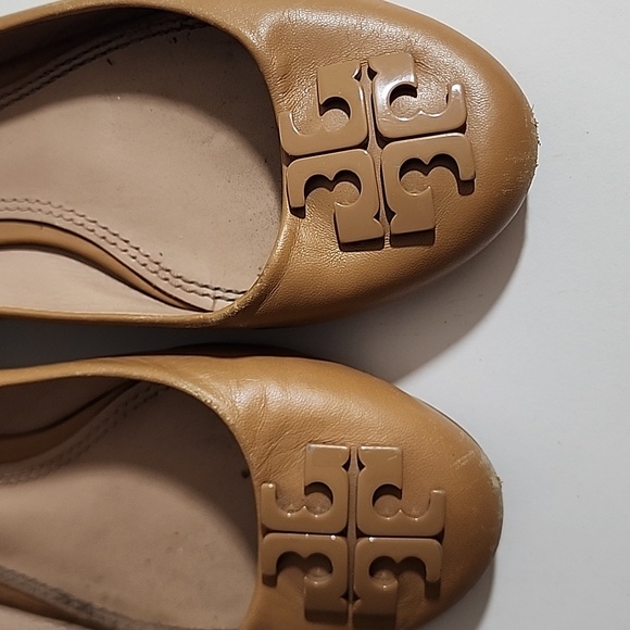 Tory Burch Leather Ballet Flats Size 6 - Picture 3 of 8